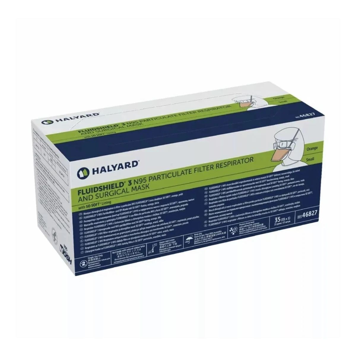 Mascarilla N95 Halyard Fluidshield Quirúrgica