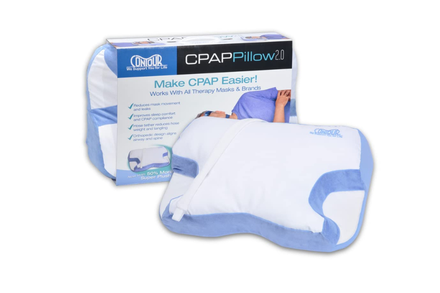 Almohada con ajustes para el uso de CPAP o terapia de sueño