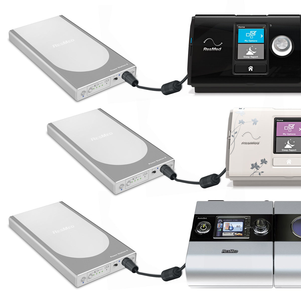 Bateria portátil para Airsense 10 Bateria RMS II ResMed de 8 horas