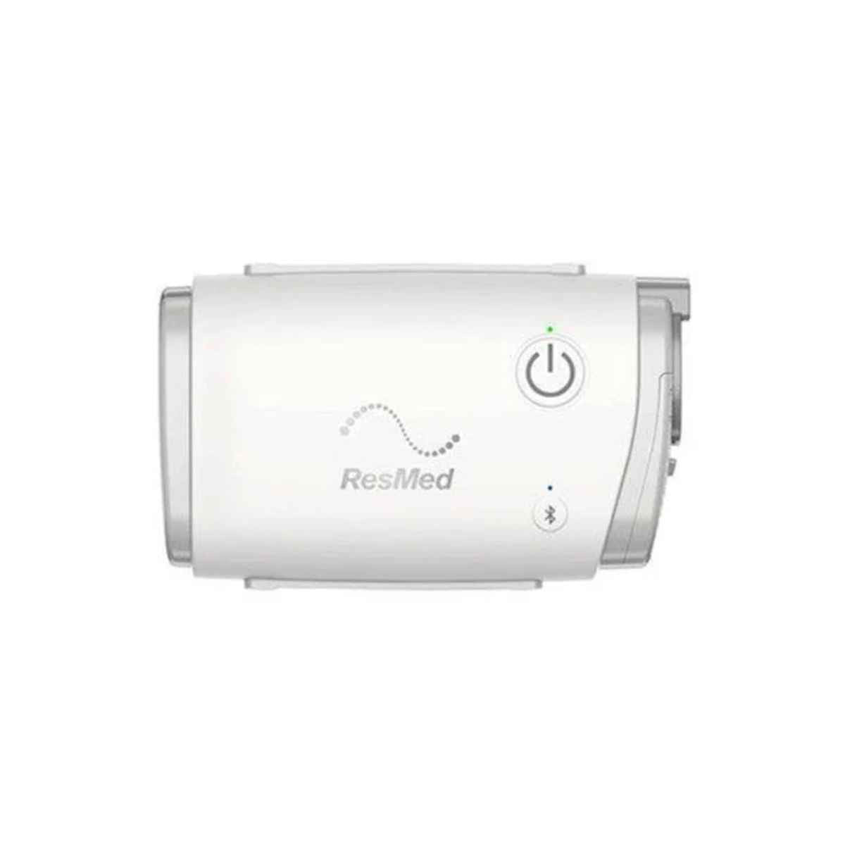 airmini autoset pequeño compacto para viajes de color blanco sobre fondo blanco
