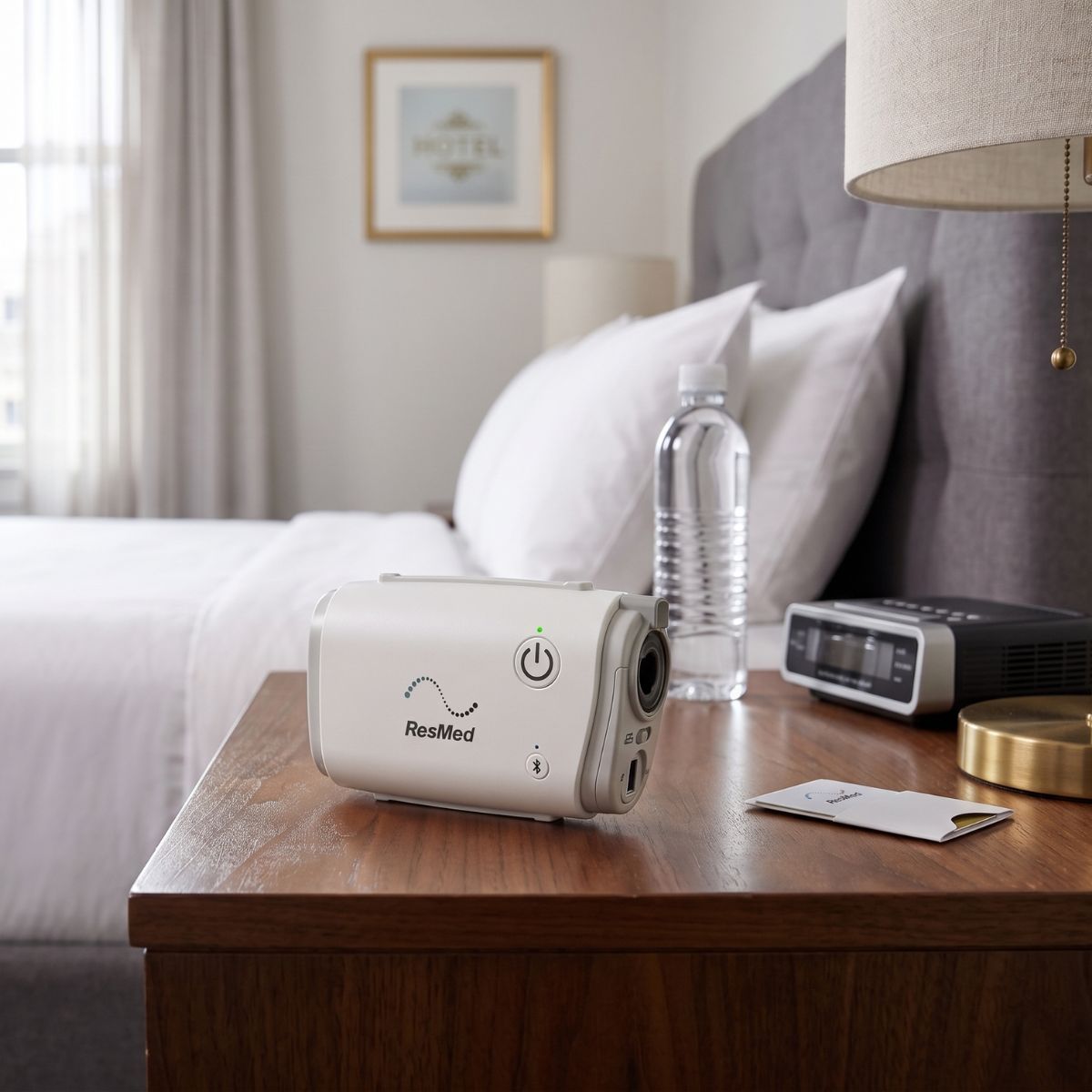 Airmini AutoSet CPAP compacto para viajes y uso en hoteles