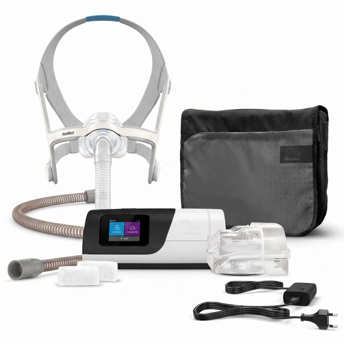Paquete de airsense 11 autoset con mascarilla y manguera